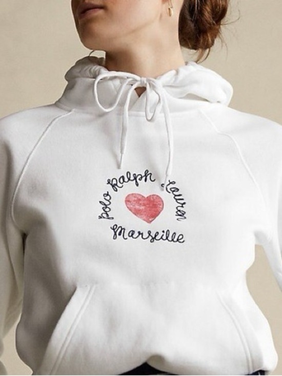 Polo Ralph Lauren Tops - Polo Ralph Lauren Embroidered Marseille Hoodie with Red Heart.